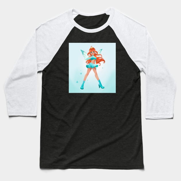 Bloom from Winx club (2) Baseball T-Shirt by AliWing